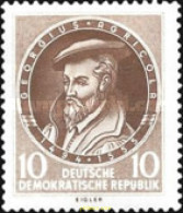 703811 HINGED ALEMANIA DEMOCRATICA 1955 4 CENTENARIO DE LA MUERTE DE GEORGIUS AGRICOLA - Ungebraucht