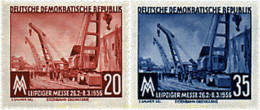 703854 HINGED ALEMANIA DEMOCRATICA 1956 FERIA DE PRIMAVERA DE LEIPZIG - Ungebraucht