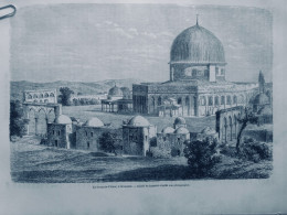 1863 ISLAM JERUSALEM MOSQUEE OMAR 2 JOURNAUX ANCIENS - Ohne Zuordnung