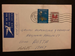 LETTRE Par AVION Pour ITALIE TP 1c + BAOBAB 5c OBL.MEC.17 XII 1968 JOHANNESBURG - Cartas & Documentos