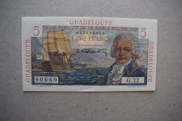 GUADELOUPE 5 Francs ND (1947-1949) P31 - Andere & Zonder Classificatie