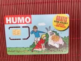 GSM Card Humo Belgium New 2 Photos Rare - GSM-Kaarten, Herlaadbaar & Voorafbetaald