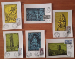 ESPAÑA TARJETAS MAXIMAS AÑO SANTO COMPOSTELANO GRUPO I EDIFIL NUM. 2008/2013 SERIE COMPLETA - Tarjetas Máxima