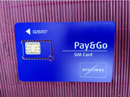 GSM Card Pay & Go Belgium (Mint,Neuve) 2 Photos Rare - GSM-Kaarten, Herlaadbaar & Voorafbetaald