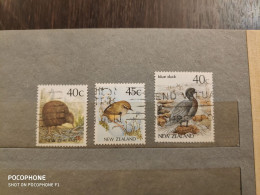 New Zealand	Birds (F45) - Used Stamps