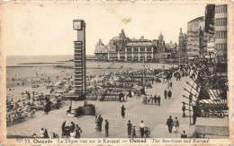 BELGIQUE - Ostende - La Digue Vue Sur Le Kursaal - Animé - Carte Postale Ancienne - Oostende