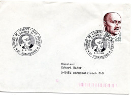 70618 - Frankreich - 1980 - 1,30F Jean Monnet EF A Bf SoStpl STRASBOURG - JEAN MONNET ... -> Westdeutschland - Cartas & Documentos
