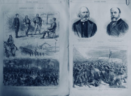 1876 SERBIE TURQUIE BATAILLE ALEXINATZ 2 JOURNAUX ANCIENS - Non Classés