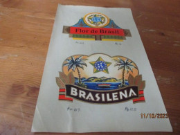 Etiketten Voorbeeldblad, 16 Cm X 25.50cm, Flor De Brasil, Brasilena - Labels