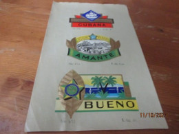 Etiketten Voorbeeldblad, 16 Cm X 25.50cm, Cubana, Amante, Bueno - Etichette