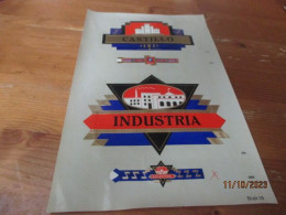 Etiketten Voorbeeldblad, 16 Cm X 25.50cm, Castillo, Industria - Etichette
