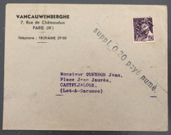 France, Préoblitéré Sur Enveloppe - (B2420) - 1893-1947