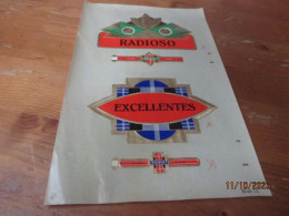 Etiketten Voorbeeldblad, 16 Cm X 25.50cm, Radioso, Excellentes - Labels