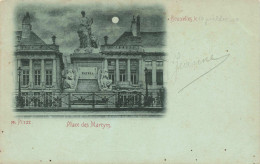 BELGIQUE - Bruxelles - Place Des Martyrs - Carte Postale Ancienne - Expositions Universelles