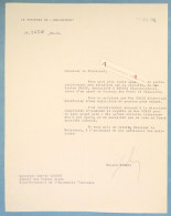 ● Edgard PISANI Lettre 1966 Ministre Equipement Né à Tunis à Marcel MASSOT Député Basses Alpes - Gaston Chaix à BAYONS - Político Y Militar