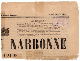 FRANCE  TIMBRE JOURNAL SUR FRAGMENT - Zeitungsmarken (Streifbänder)