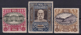 AUSTRIA 1910 - MNH - ANK 175-177 - Unused Stamps
