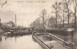 BELGIQUE - Bruxelles - Le Canal à L'Allée Verte - Carte Postale Ancienne - Piazze