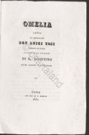 Omelia Letta Da Luigi Tosi Vescovo Di Pavia Il Giorno Di S. Agostino - 1832 - Altri & Non Classificati