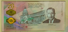 Singapore 20 Dollars 2019 Commemorative Polymer Issue  P-new UNC - Singapore