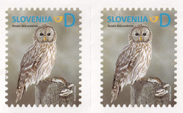 2274 Slovenia Slowenien 2014 Mi.No. 1062 ** MNH Pair Birds Of Prey The Ural Owl - Hiboux & Chouettes