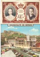 CPM MONACO Palais Prince Reproduction Timbre Grace Et Rainier - Port