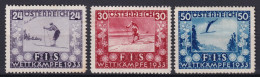 AUSTRIA 1933 - MNH - ANK 552-554 - FIS - Nuevos