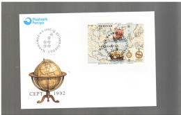 Europa Cept - Faroer   1992 Fdc Cristoforo Colombo / - 1992