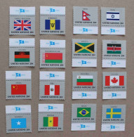 Ny83-03 : Nations-Unies (N-Y) - Drapeaux Des Etats Membres De L'ONU (IV) Avec Une Vignette - Neufs