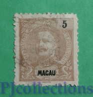 S614 - MACAO - MACAU 1903 D. CARLOS 5a USATO - USED - Used Stamps