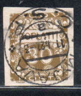 CZECH CECA CZECHOSLOVAKIA CESKA CECOSLOVACCHIA 1918 1920 POSTAGE DUE DOPLATIT 30h USED USATO OBLITERE' - Timbres-taxe