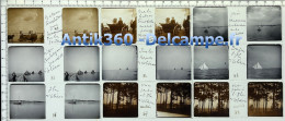 Photographie Stéréoscopique Lot De 9 Vues MARENNES / ILE D'OLERON (17) Positifs Sur Verre 45x107mm Vérascope Taxiphote - Stereoscopic