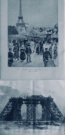 1888 1900 TOUR EIFFEL TROCADERO 2 JOURNAUX ANCIENS - Unclassified