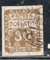 CZECH CECA CZECHOSLOVAKIA CESKA CECOSLOVACCHIA 1918 1920 POSTAGE DUE DOPLATIT 30h USED USATO OBLITERE' - Postage Due