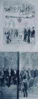 1898 PARIS FELIX FAURE PALAIS ELYSEE ORDRE ST ANDRE TOISON D OR 2 JOURNAUX ANCIENS - Sin Clasificación