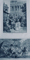 1870 PARIS MARCHE FLEURS ST SULPICE MADELEINE 2 JOURNAUX ANCIENS - Sin Clasificación