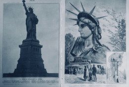 1878 1918 STATUE LIBERTE BARTHOLDI  2 JOURNAUX ANCIENS - Zonder Classificatie