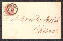 Antichi Stati Italiani - Lombardo Veneto - Territori Italiani D'Austria - Sagrado - 1866/1867 - Due Lettere Per Padova E - Andere & Zonder Classificatie