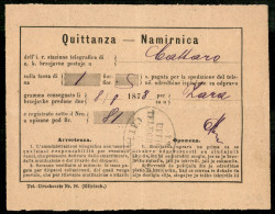 Antichi Stati Italiani - Lombardo Veneto - Territori Italiani D'Austria - I.R. Ufficio Telegrafico In Cattaro - Quietanz - Andere & Zonder Classificatie