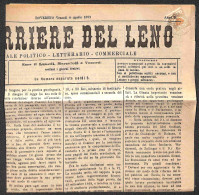 Antichi Stati Italiani - Lombardo Veneto - Territori Italiani D'Austria - 2 Kreuzer (8 - Giornali) Su Intero Giornale Da - Sonstige & Ohne Zuordnung