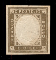 Antichi Stati Italiani - Province Napoletane - 1861 - Non Emessi - 10 Cent (2) - Nuovo Con Gomma Originale E Integra - M - Andere & Zonder Classificatie