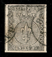 Antichi Stati Italiani - Parma - 1852 - 10 Cent (2) Usato A Parma - Grandi Margini E Parte Di Due Vicini In Verticale -  - Altri & Non Classificati