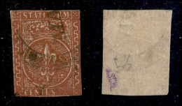 Antichi Stati Italiani - Parma - 1855 - 25 Cent (8g) Usato - Senza Le Cifre Del Valore - Ritagliato Nel Disegno (4.000) - Sonstige & Ohne Zuordnung