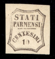 Antichi Stati Italiani - Parma - Governo Provvisorio - 1859 - 10 Cent (14) - Gomma Parziale - Diena - Sonstige & Ohne Zuordnung