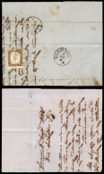 Regno - Vittorio Emanuele II - Termini (pti 7) - 10 Cent (14D) Su Testatina Di Lettera Per Cefalù Del 5.7.1861 - Autres & Non Classés