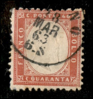 Regno - Vittorio Emanuele II - 1862 - 40 Cent (3) - Diena (350) - Otros & Sin Clasificación