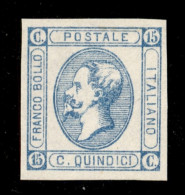 Regno - Vittorio Emanuele II - 1863 - 15 Cent (12 - Celeste Chiaro) Nuovo Senza Gomma (650) - Autres & Non Classés