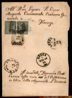 Regno - Vittorio Emanuele II - Par (oco) Dell'arancio - Coppia Del 1 Cent (14) Su Piego Da Lucca A Pisa Del 3.5.66 - Altri & Non Classificati