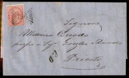 Regno - Vittorio Emanuele II - 196 A Punti - 40 Cent (20) Su Lettera Da Venezia A Trieste Del 28.2.71 - Altri & Non Classificati