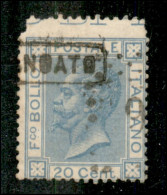 Regno - Vittorio Emanuele II - 1867 - 20 Cent (26cb) - Dentellatura Superiore Spostata Sul Bordo Con Diciture Marginali  - Other & Unclassified